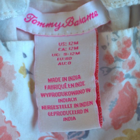 Tommy Bahama | Floral Romper | 12 Month - Picture 4 of 4